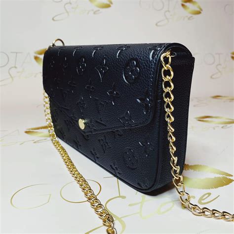 pochette nera lv|Félicie Pochette LV Monogram Chain Bag .